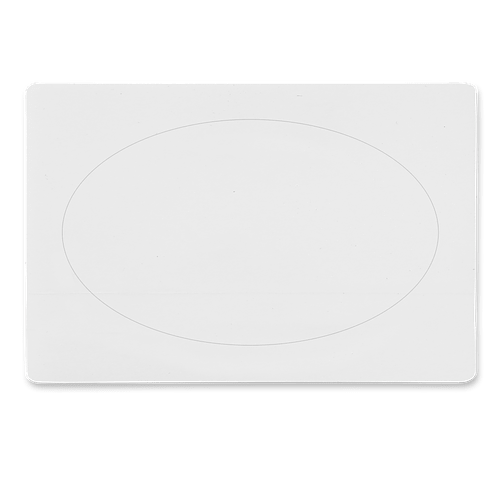 Full Color 6 in. x 4 in. No Residue Oval Tech Decal in Clear