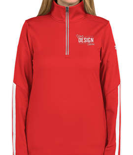 Under Armour Women's Qualifier Performance Quarter Zip - Color: Red / White