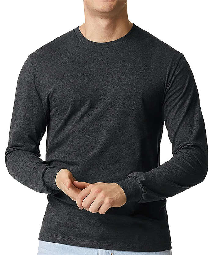 Custom Gildan Softstyle Long Sleeve Jersey Blend T-Shirt Design