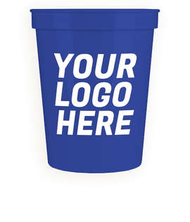 16 oz. Plastic Stadium Cup - Color: Royal