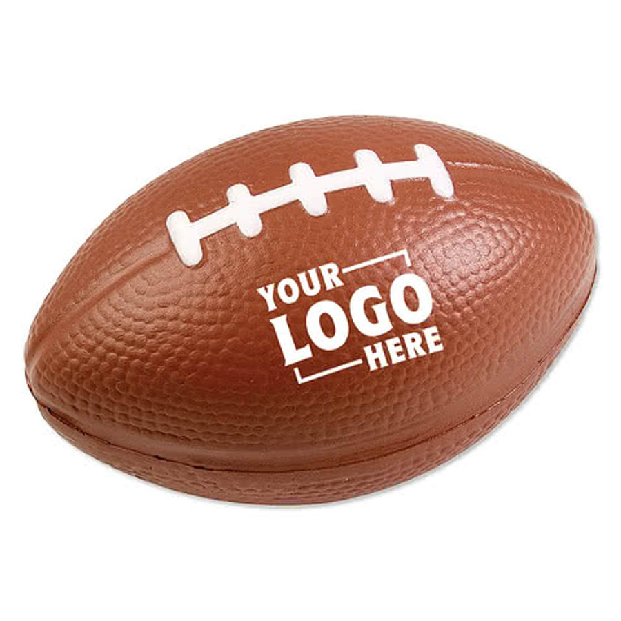 3.5" Football Shaped Stress Reliever in Purple