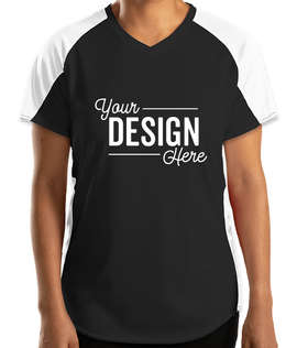 Augusta Women's Cutter Jersey - Color: Black / White