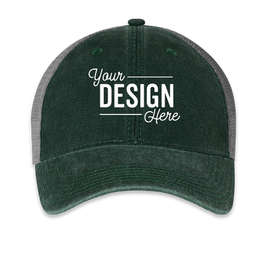 Legacy Dashboard Trucker Hat - Color: Dark Green / Grey