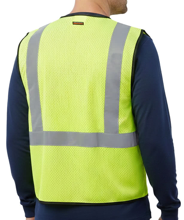 Kishigo Class 2 Zippered Mesh Safety Vest