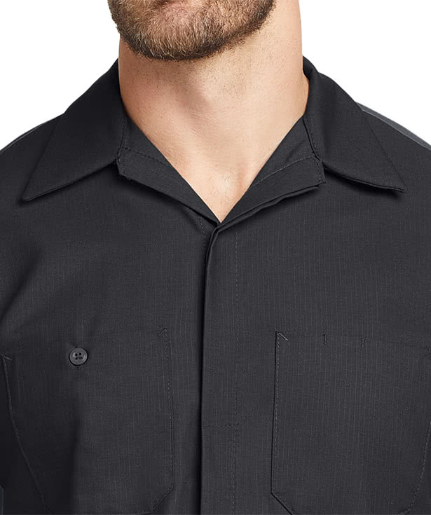 Red Kap Crew Ripstop Performance Short Sleeve Work Shirt