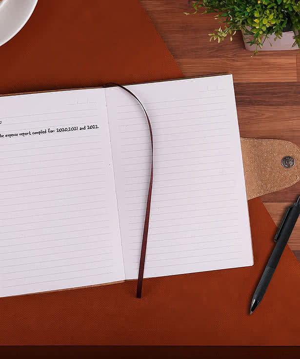 EcoScribe Soft Cover Notebook  with Snap Closure