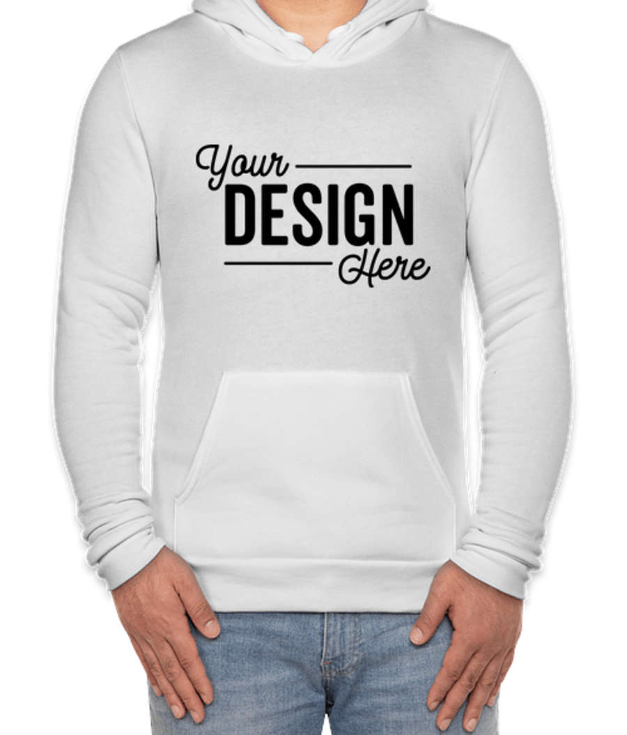 Royal Apparel USA-Made 50/50 Pullover Hoodie in White