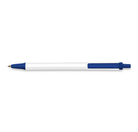 BIC Antimicrobial Clic Stic Pen (black ink) - Color: White / Navy