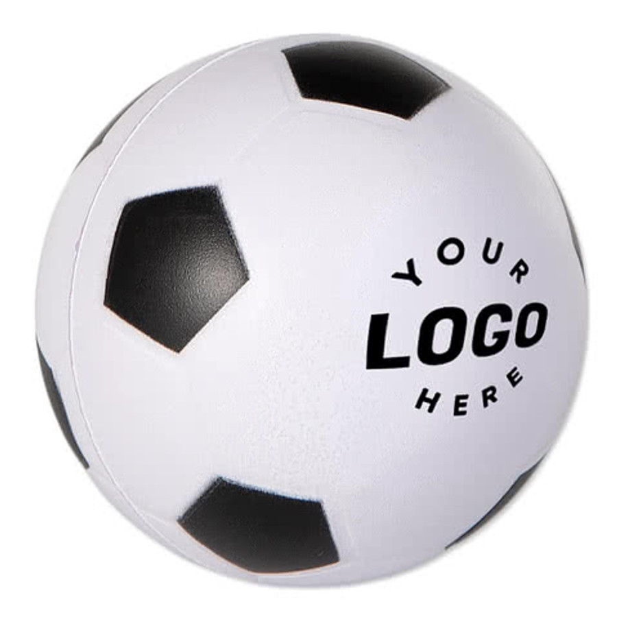 Classic Soccer Ball Stress Reliever in White