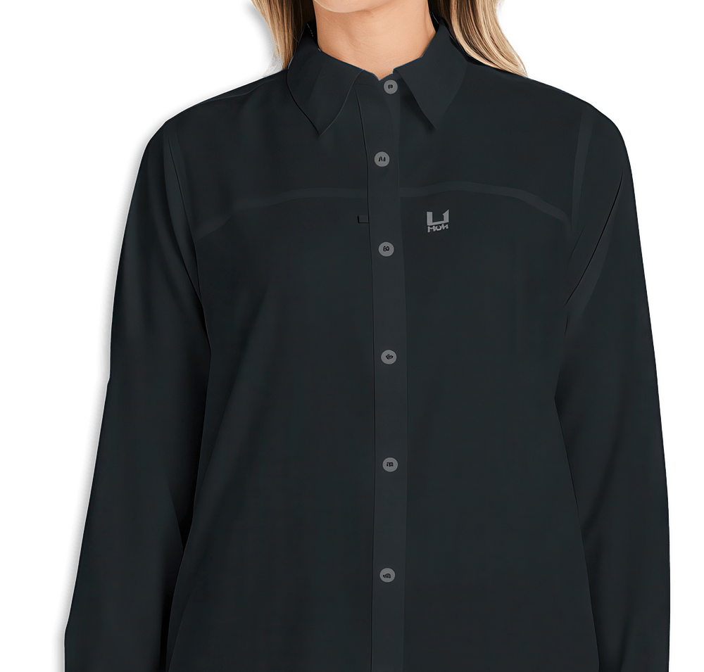 HUK Women's Tide Point UPF 30 Long Sleeve Work Shirt-default