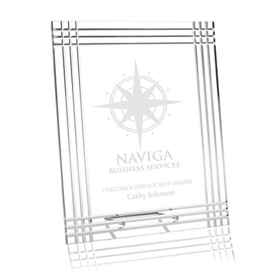 Laser Engraved Luxe Acrylic Plaque in Clear