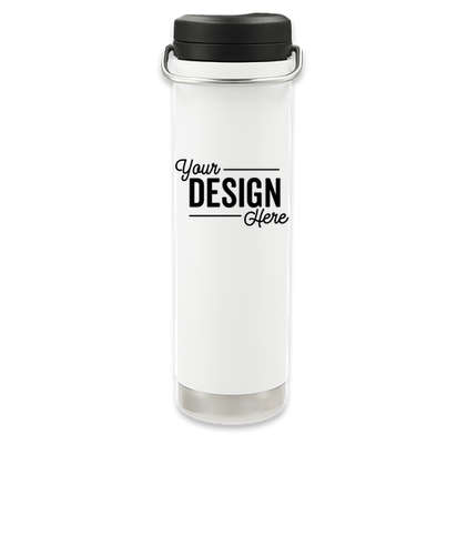 Full Color Klean Kanteen 20 oz. TKWide Insulated Water Bottle - White