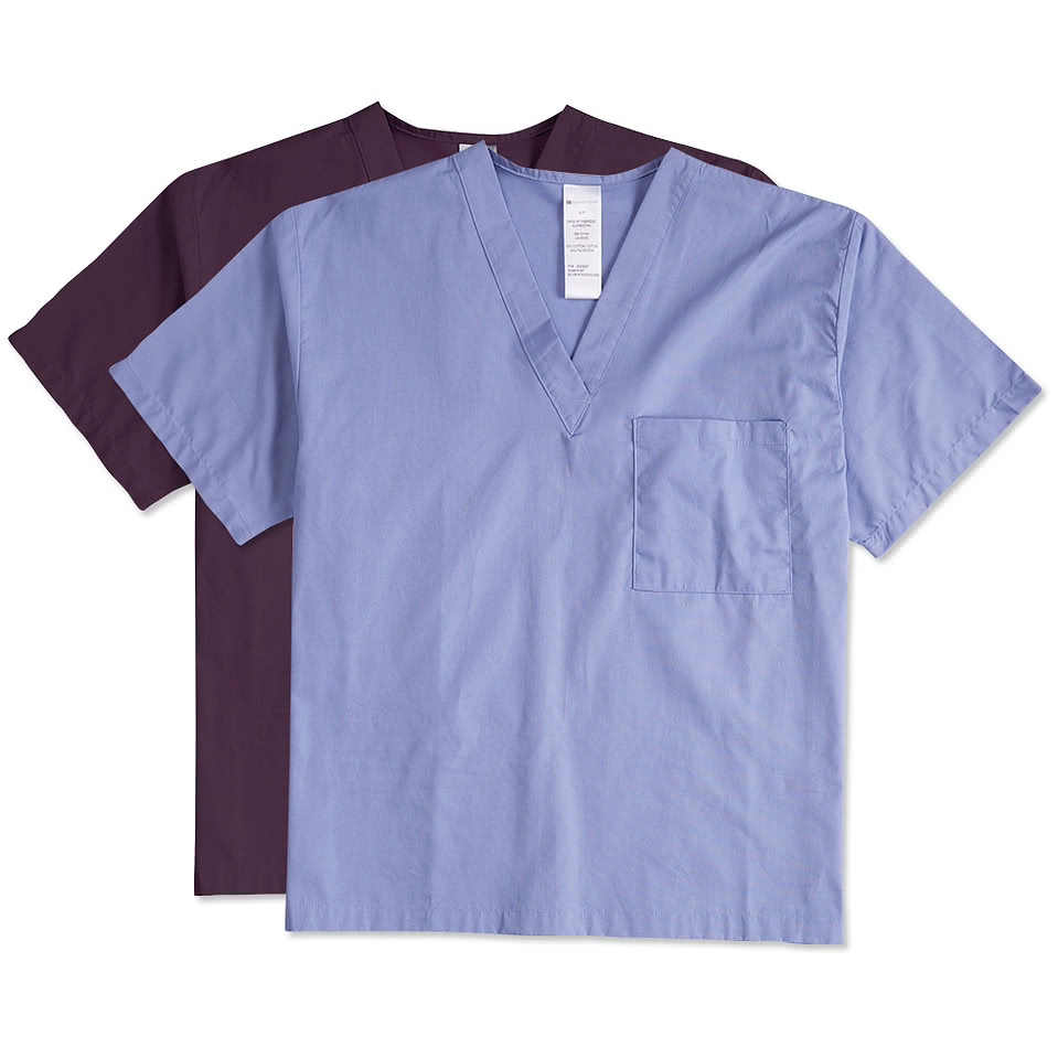 Harriton V-Neck Scrub Top - Printed