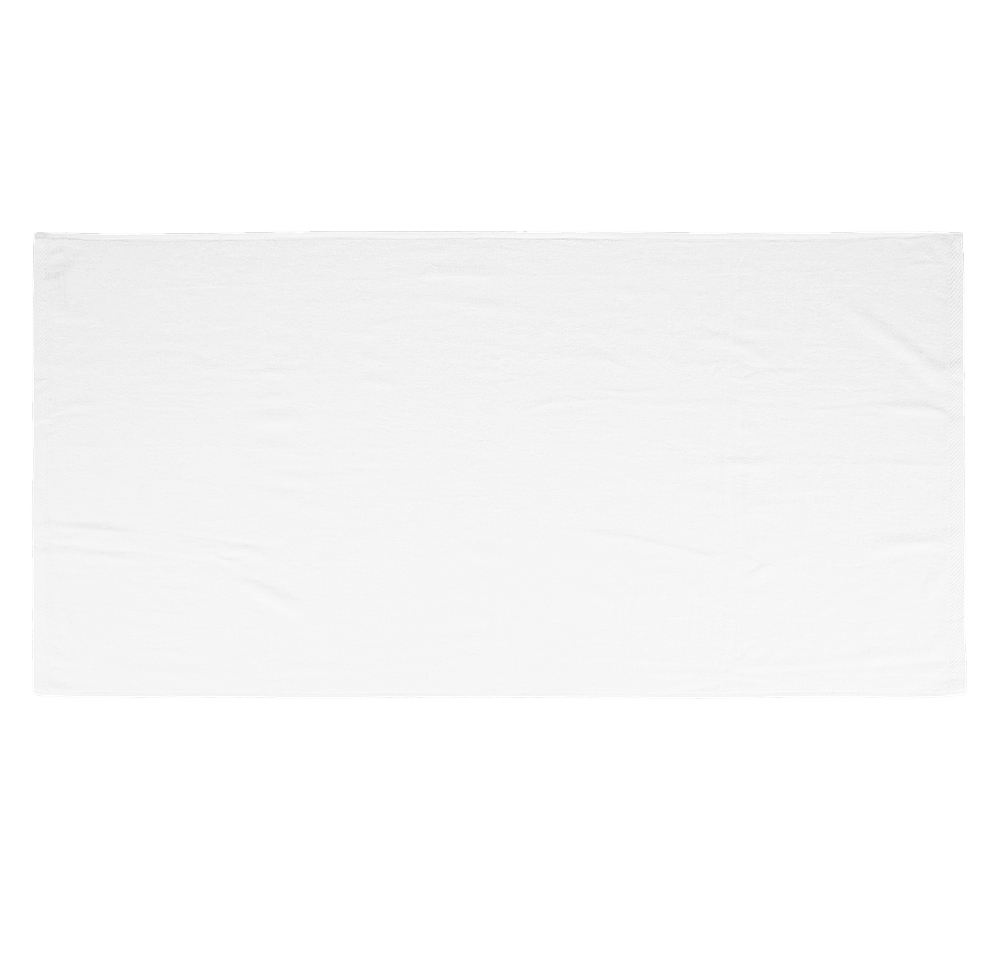 Lightweight White Printed Beach Towel-default