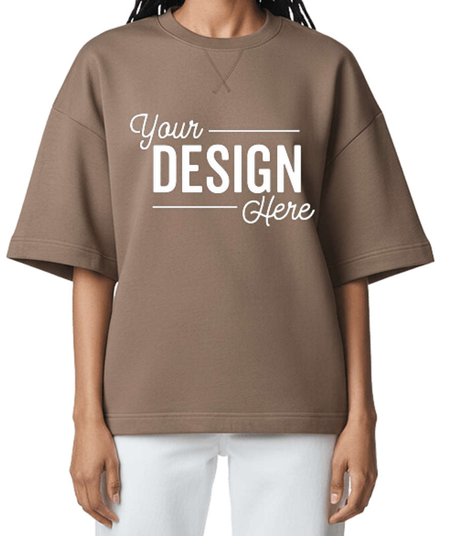 American Apparel Heavyweight French Terry T-shirt in Savana