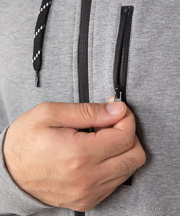 Gapfit Stretch Jersey Lined Performance Zip Hoodie