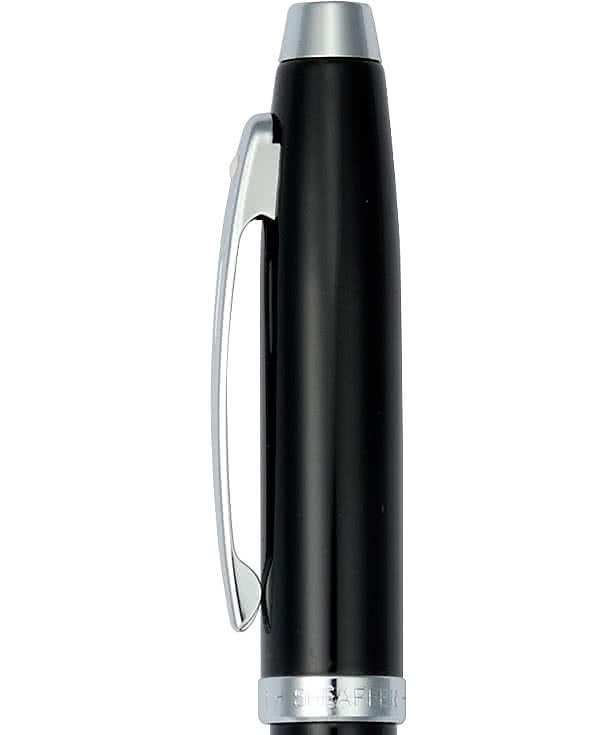 Laser Engraved Sheaffer 100 Glossy Lacquer Ballpoint Pen (black ink)