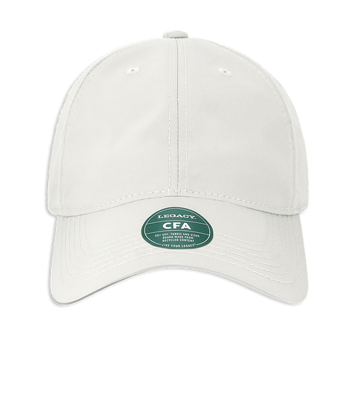 Legacy Cool Fit Adjustable Recycled Baseball Hat in White