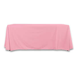 Full Color 6' Poplin Throw Tablecloth - Color: Flamingo