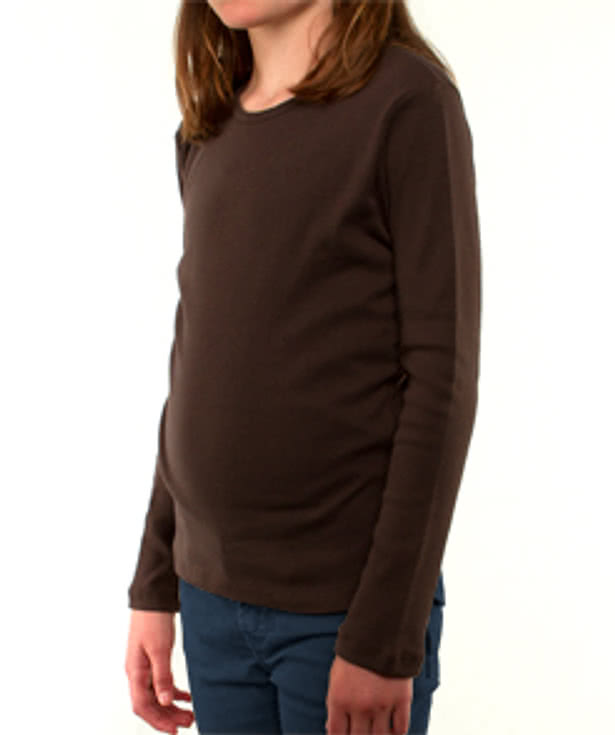 Bella + Canvas Youth Girls Long Sleeve Crew