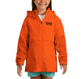 Team 365 Youth Zone Protect Lightweight Jacket - Color: Sport Orange