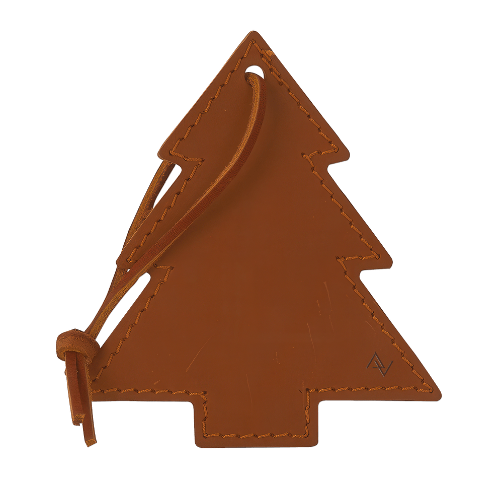 Tannenbaum Leather Tree Ornament-default