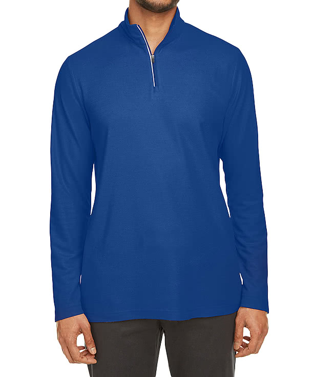 Custom Core 365 Fusion ChromaSoft Pique Quarter Zip Sweatshirt