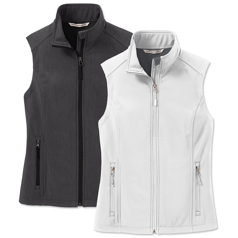 Port Authority Women's Core Fleece Lined Soft Shell Vest - Embroidered