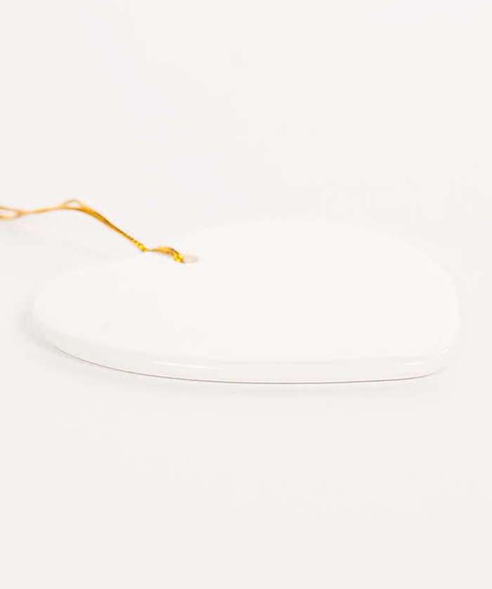 Full Color Heart Ceramic Ornament