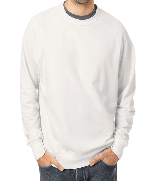 Econscious Motion French Terry Crewneck Sweatshirt in White