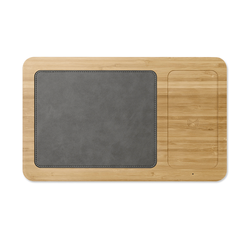 Auden Bamboo Wireless Charging Mouse Pad-default