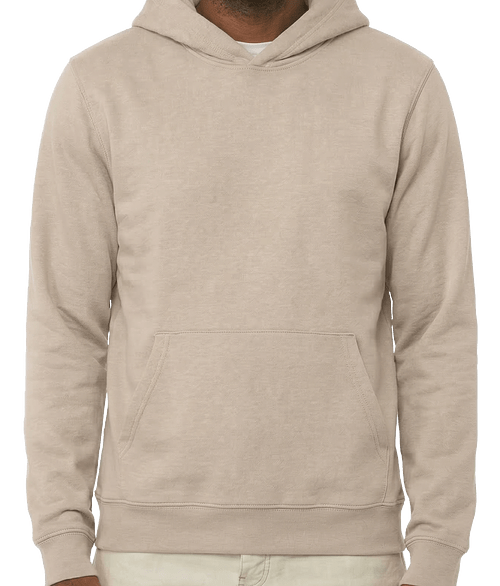 Embroidered Bella + Canvas Ultra Soft Pullover Hoodie in Heather Dust