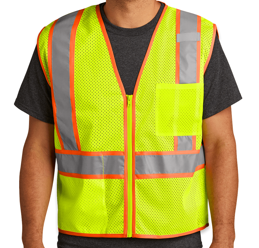 CornerStone Class 2 Two-Tone Mesh Safety Vest-default