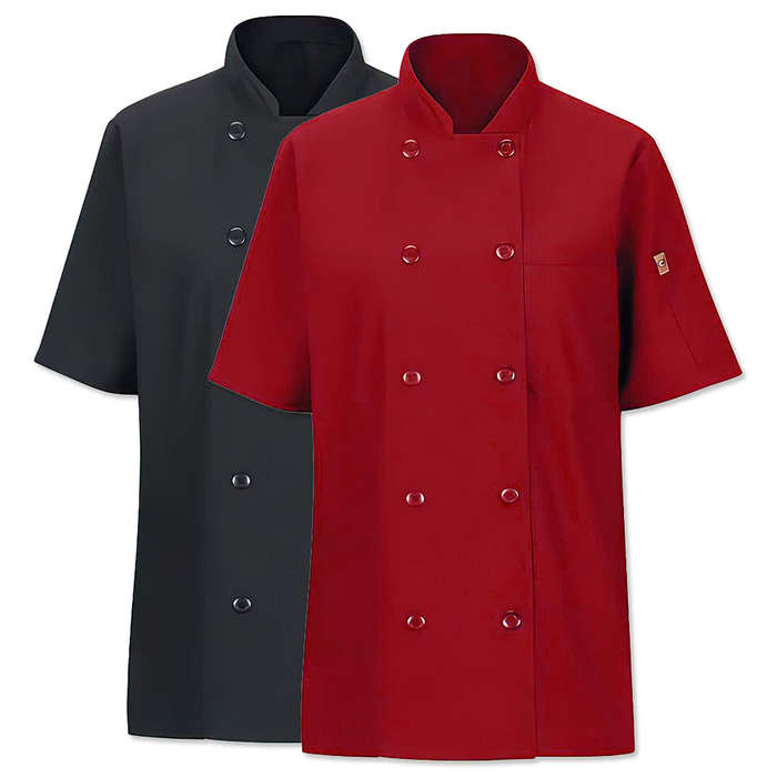 Red Kap Women's MIMIX Short Sleeve Chef Coat