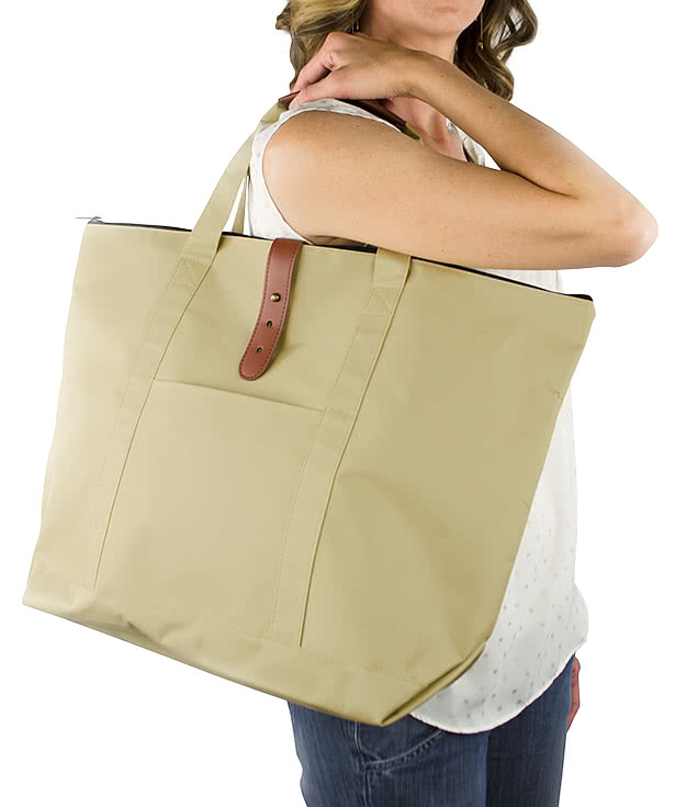 Large Mallard Zippered Tote Bag