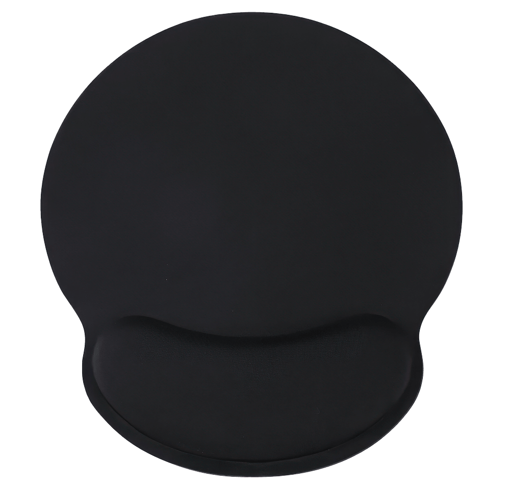 Crest Non-Slip Mouse Pad with Foam Wrist Rest-default