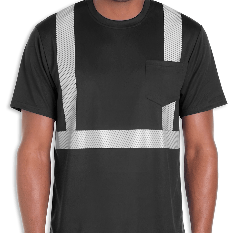 CornerStone Non-ANSI Enhanced Visibility Segmented Tape Safety Pocket T-shirt-default