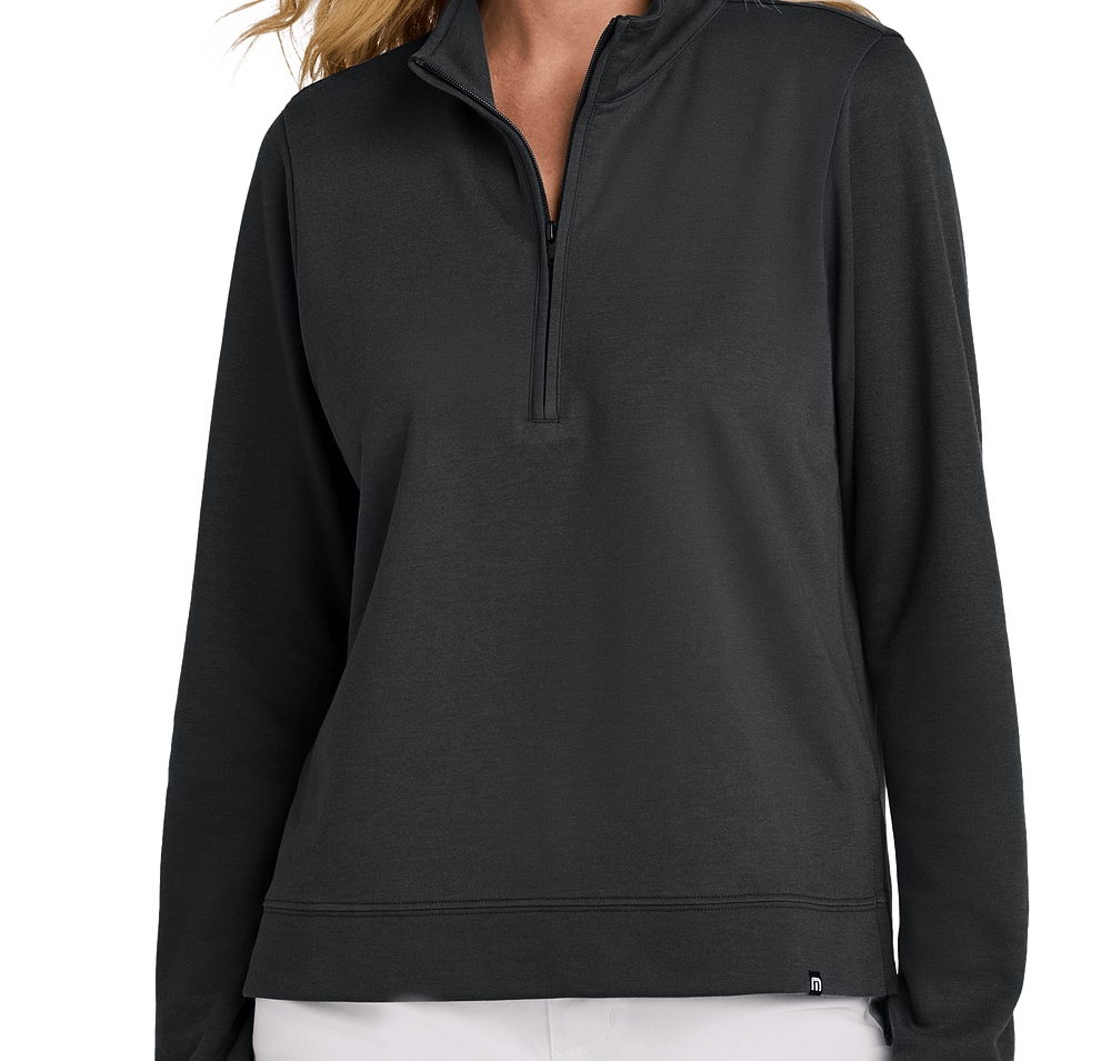 TravisMathew Women's Coveside Lightweight Quarter Zip Sweatshirt-default