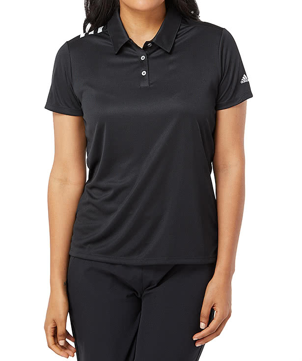 Adidas Women's 3-Stripes UPF 50+ Performance Polo - Printed
