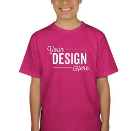 Canada - Gildan Youth Ultra Cotton T-shirt - Color: Heliconia