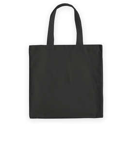 Medium Midweight 100% Cotton Canvas Tote Bag - Color: Black