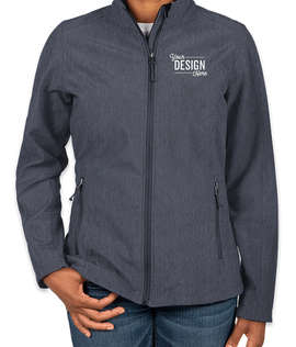 Port Authority Women's Core Fleece Lined Soft Shell Jacket - Color: Navy Heather