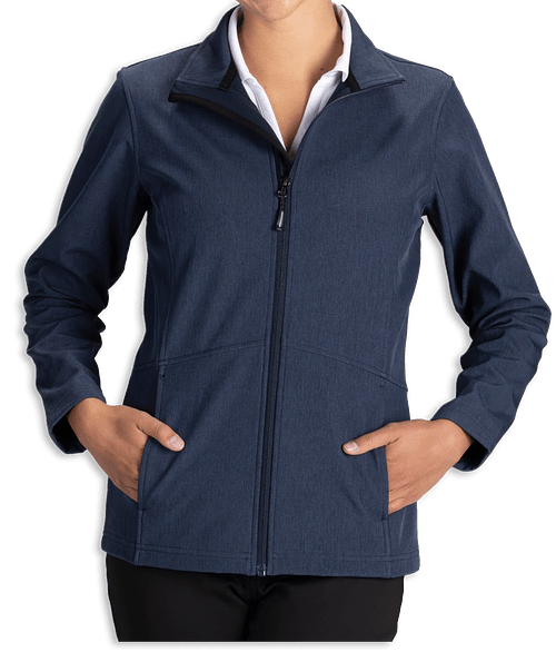 Edwards Women's Lightweight Soft Shell Jacket in Deep Blue Heather