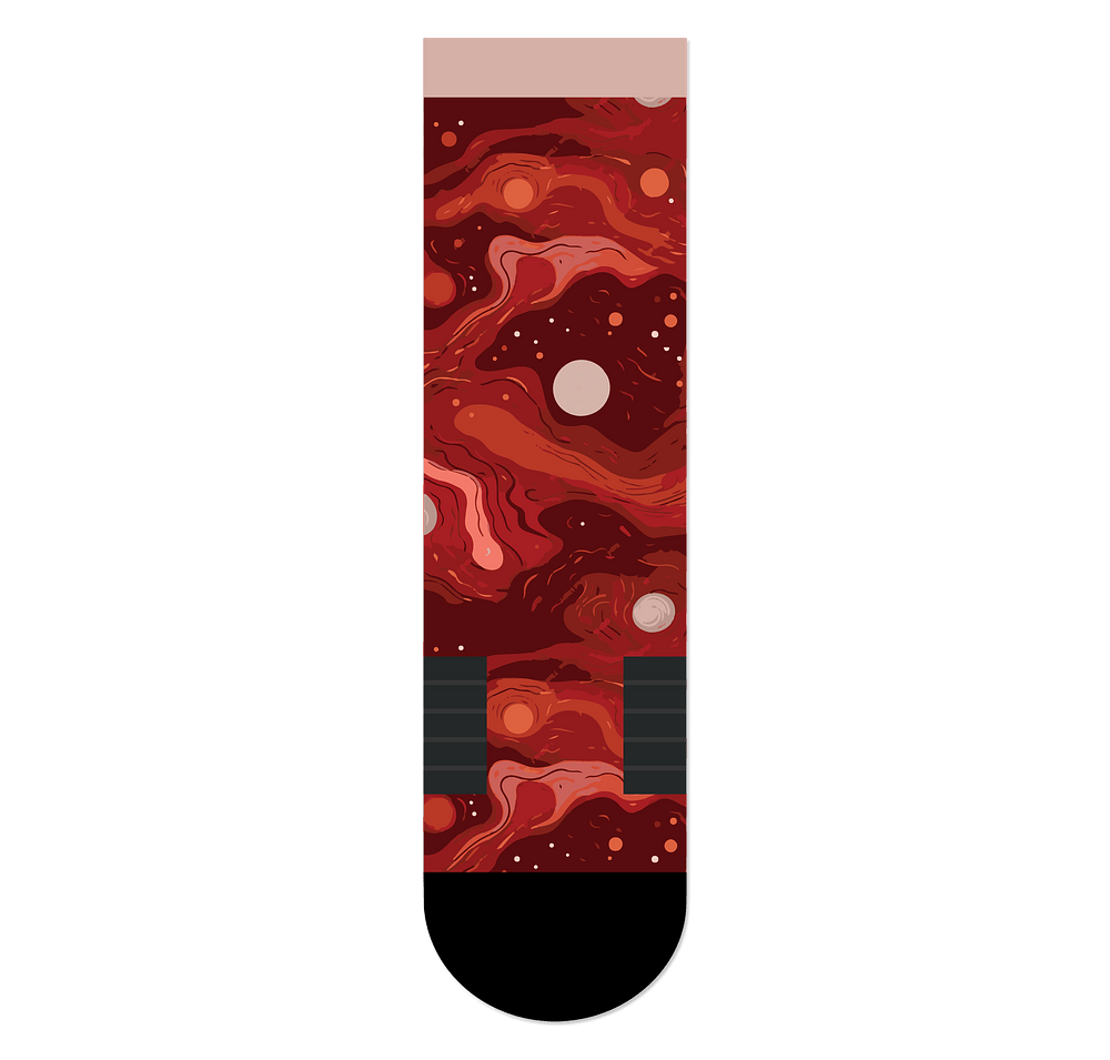 Abstract Oil Premium Crew Socks-default