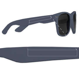 Matte Malibu Sunglasses - Color: Navy