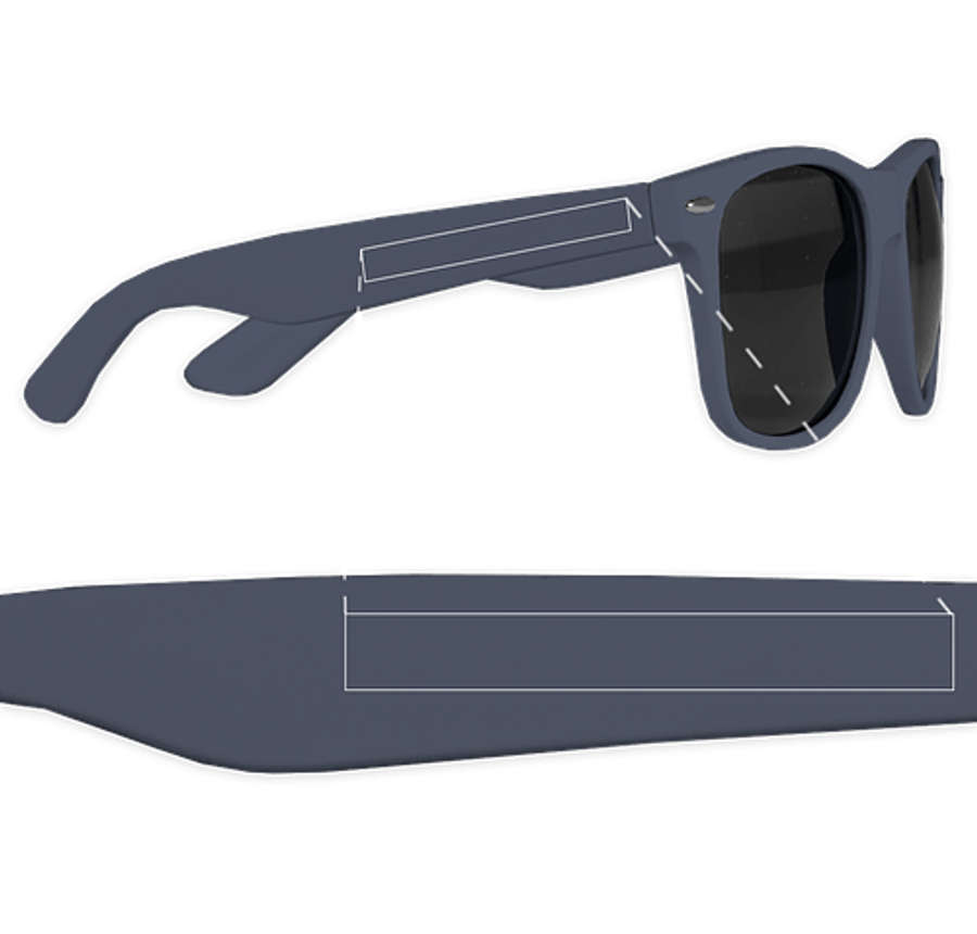 Matte Malibu Sunglasses in Navy