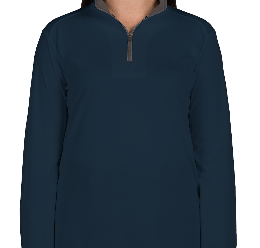 Badger Women's Contrast Quarter Zip Performance Shirt-default