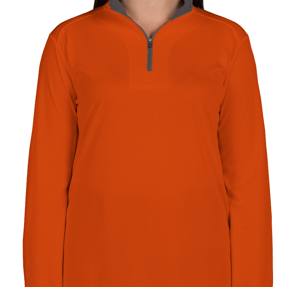 Badger Women's Contrast Quarter Zip Performance Shirt-default