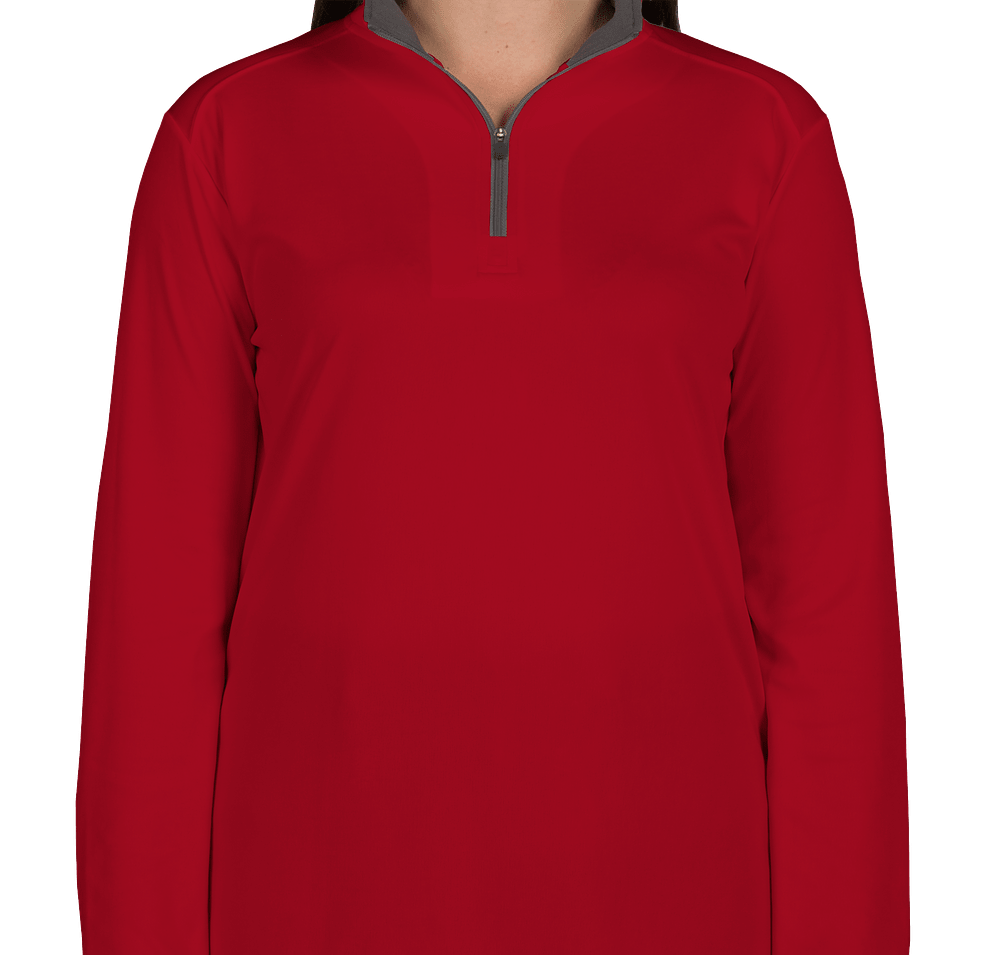 Badger Women's Contrast Quarter Zip Performance Shirt-default
