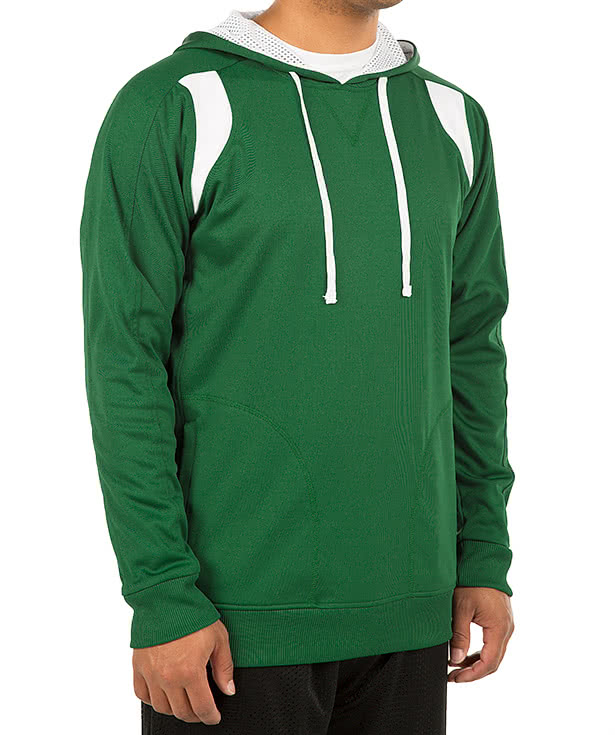 Team 365 Contrast Performance Pullover Hoodie